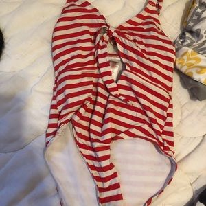 Where’s Waldo ? Candy cane striped bathing suit